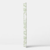 Random Leaf Mosaic Bleek Green Case-Mate iPhone Case (Achterkant / Rechts)