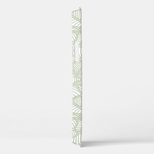 Random Leaf Mosaic Bleek Green Case-Mate iPhone Case (Achterkant / Rechts)