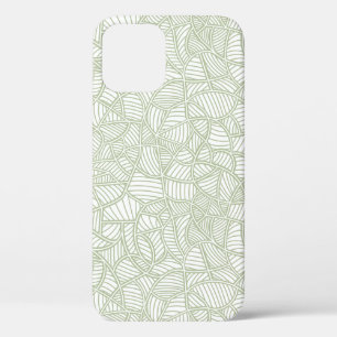 Random Leaf Mosaic Bleek Green Case-Mate iPhone Case