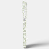 Random Leaf Mosaic Bleek Green Case-Mate iPhone Case (Achterkant / Links)