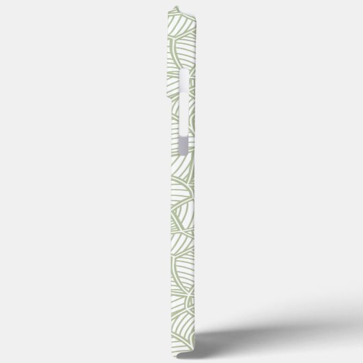 Random Leaf Mosaic Bleek Green Case-Mate iPhone Case (Achterkant / Links)