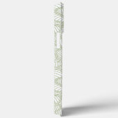Random Leaf Mosaic Bleek Green Case-Mate iPhone Case (Achterkant / Rechts)