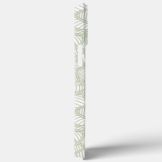 Random Leaf Mosaic Bleek Green Case-Mate iPhone Case (Achterkant / Rechts)
