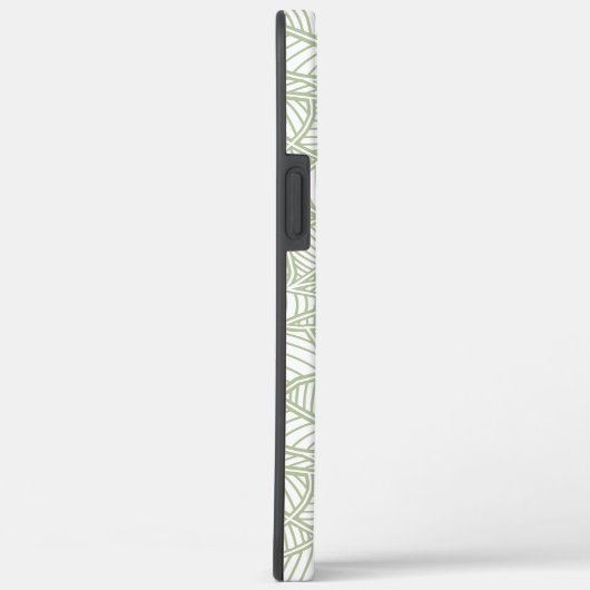 Random Leaf Mosaic Bleek Green Case-Mate iPhone Case (Achterkant / Rechts)