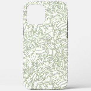 Random Leaf Mosaic Bleek Green Case-Mate iPhone Case