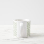 Random Leaf Mosaic Bleek Green Espresso Kop (Achterkant)