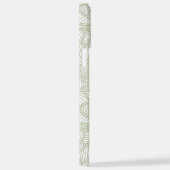 Random Leaf Mosaic Bleek Green iPhone Hoesje (Rechterkant)