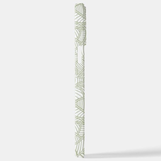 Random Leaf Mosaic Bleek Green iPhone Hoesje (Rechterkant)