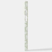 Random Leaf Mosaic Bleek Green iPhone Hoesje (Linkerkant)