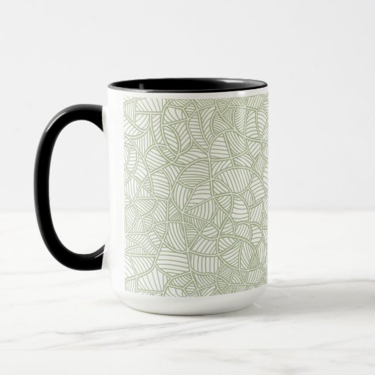 Random Leaf Mosaic Bleek Green Mok (Links)