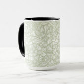 Random Leaf Mosaic Bleek Green Mok (Voorkant links)