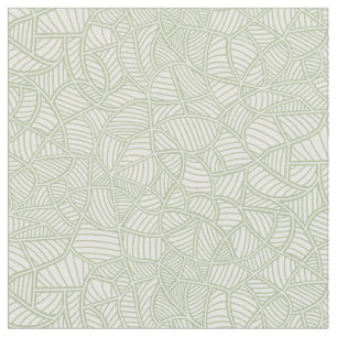 Random Leaf Mosaic Bleek Green Stof