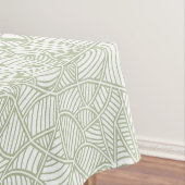 Random Leaf Mosaic Bleek Green Tafelkleed (Voorbeeld)