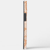 Random Leaf Mosaic Dark Oranje Case-Mate iPhone Case (Achterkant / Rechts)