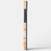 Random Leaf Mosaic Dark Oranje Case-Mate iPhone Case (Achterkant / Links)