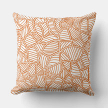 Random Leaf Mosaic Dark Oranje