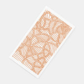 Random Leaf Mosaic Dark Oranje Servet (Hoek)