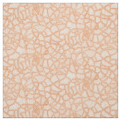 Random Leaf Mosaic Dark Oranje Stof (Swatch)