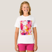 "Random Love Thoughts" - Kleurrijk Abstract T-shirt (Voorkant volledig)
