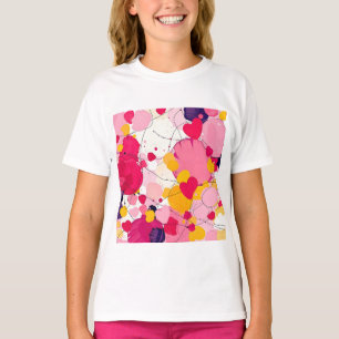 "Random Love Thoughts" - Kleurrijk Abstract T-shirt
