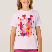 "Random Love Thoughts" - Kleurrijk Abstract T-shirt (Voorkant)