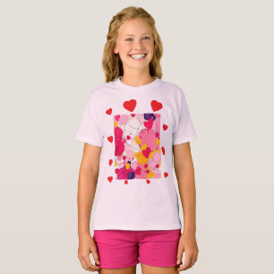 "Random Love Thoughts" - Kleurrijk Abstract T-shirt