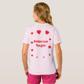"Random Love Thoughts" - Kleurrijk Abstract T-shirt (Achterkant volledig)