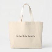 Random Number Generator Grote Tote Bag (Voorkant)