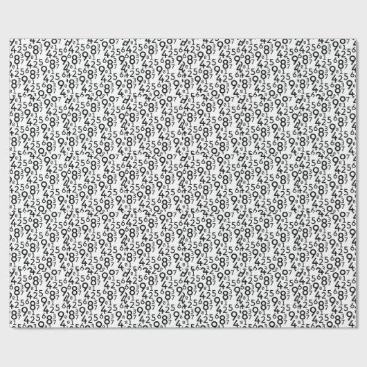 RANDOM NUMBERS FRACTIES MATH ARITHMETIC LEARN CADEAUPAPIER (Vlak)