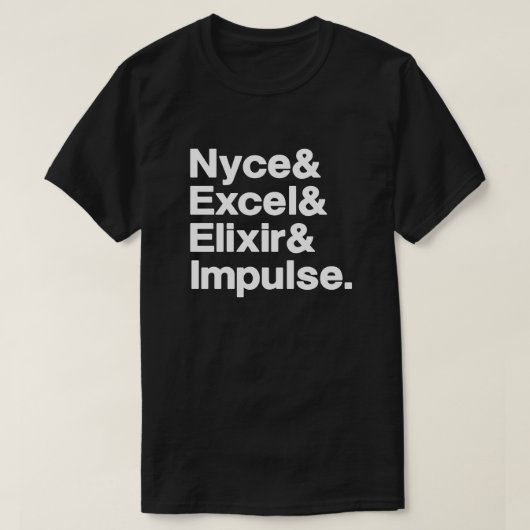 Random NYE Black T-shirt (Design voorkant)