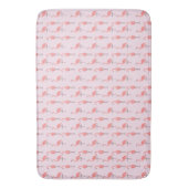 Random Pink Flamingo Bird Patroon Badmat (Voorkant Verticaal)
