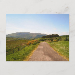 random road in Scotland Briefkaart