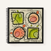 Random Scribbles notebook 8-1/2 inch Sq. Notitieboek (Voorkant)