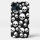 Random Skulls Pattern iPhone Hoesje (Achterkant)
