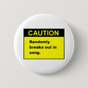 Random Song Ronde Button 5,7 Cm