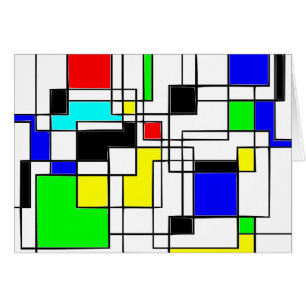 Random Squares Homage to Mondrian