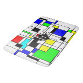 Random Squares Homage to Mondrian Badmat (Gekanteld)