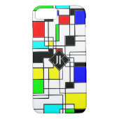 Random Squares Homage to Mondrian Case-Mate iPhone Case (Achterkant)