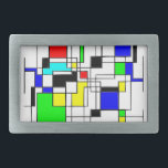 Random Squares Homage to Mondrian Gesp<br><div class="desc">Geometrische vormen geïnspireerd door het werk van Piet Mondrian. Onregelmatige lijnen die vierkantjes en rechthoeken vormen. Originele decoratieve digitale kunst.</div>