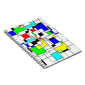 Random Squares Homage to Mondrian Notitieboek (Rechterzijde)