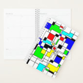 Random Squares Retro Art Planner (Display)
