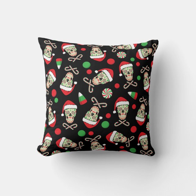 Random Sugar Skull Pillow Kussen (Voorkant)