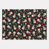 Random Sugar Skull Santa Inpakpapier Vel (Voorkant 2)