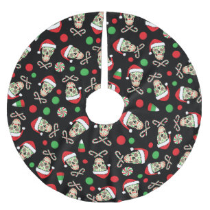 Random Sugar Skull Santa Kerstboom Rok
