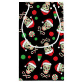 Random Sugar Skull Santa Klein Cadeauzakje (Achterkant)