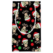 Random Sugar Skull Santa Klein Cadeauzakje (Voorkant)