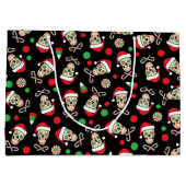 Random Sugar Skull Santa Large Cadeautasje