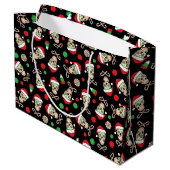 Random Sugar Skull Santa Large Cadeautasje