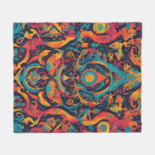 Random Surreal Dream Fleece Deken (Voorkant (Horizontaal))