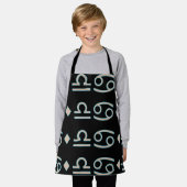 Random Symbols Zwart All-Over Print Schort (Gedragen)